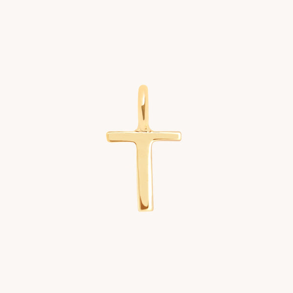 Initial Charms - T Initial Charm 9k Gold - Welding Charm - Astrid & Miyu