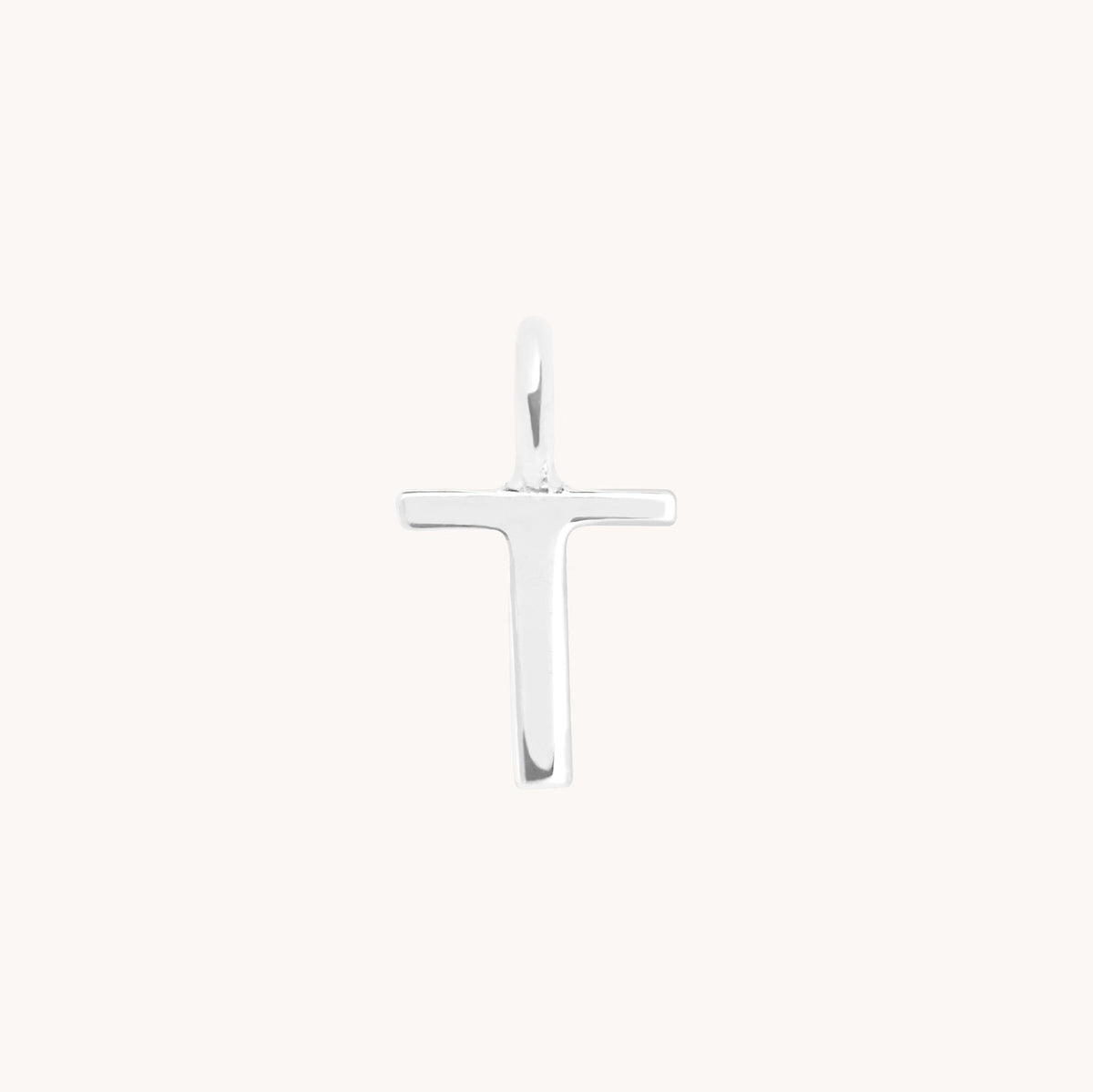 Initial Charms - T Initial Charm 9k White Gold - Welding Charm - Astrid & Miyu