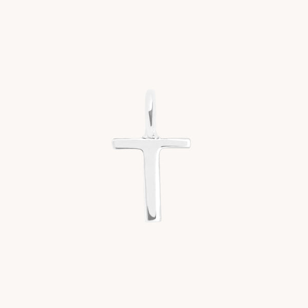 Initial Charms - T Initial Charm 9k White Gold - Welding Charm - Astrid & Miyu