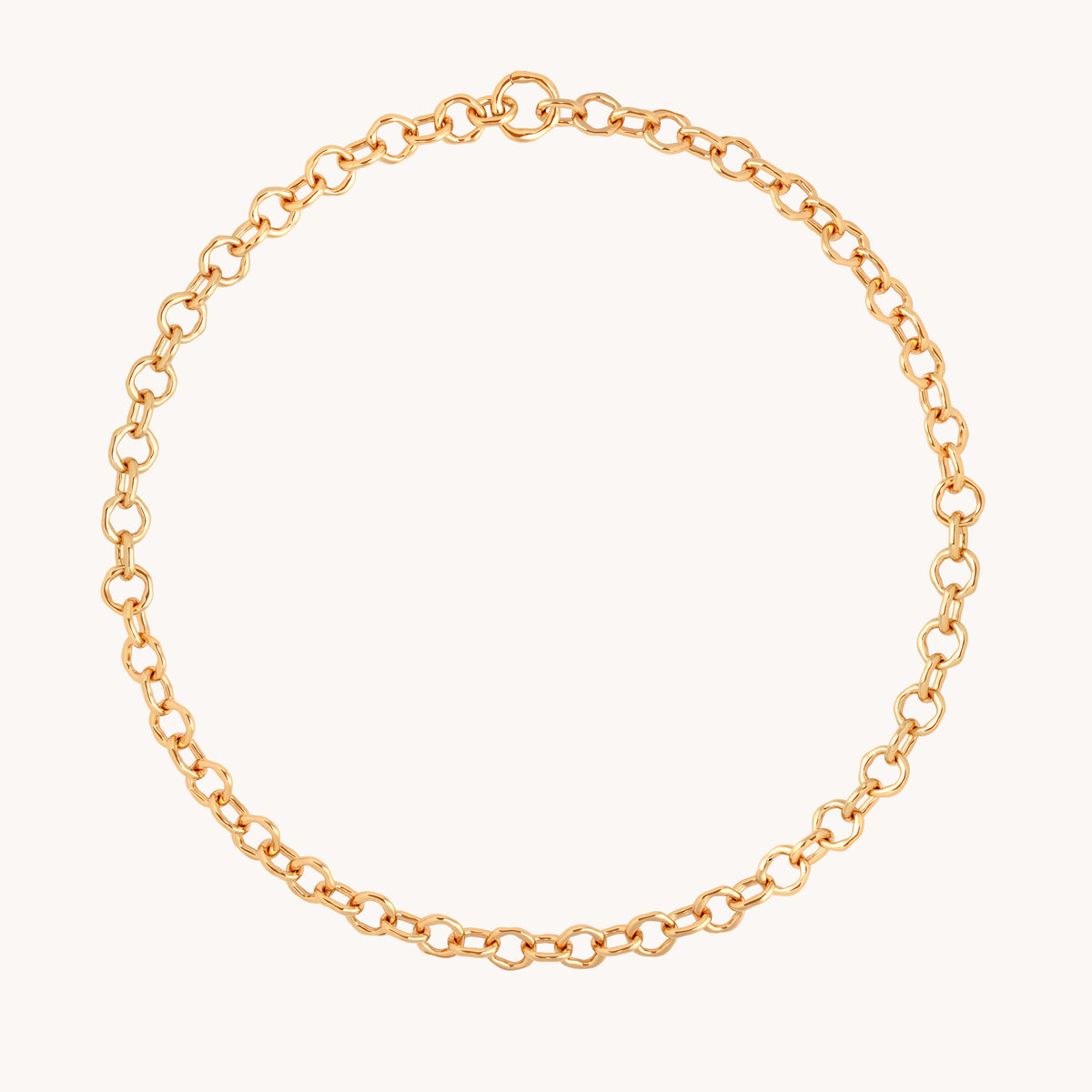 Molten Link Chain Necklace in Gold-Astrid & Miyu