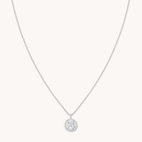Virgo Zodiac Pendant Necklace in Silver