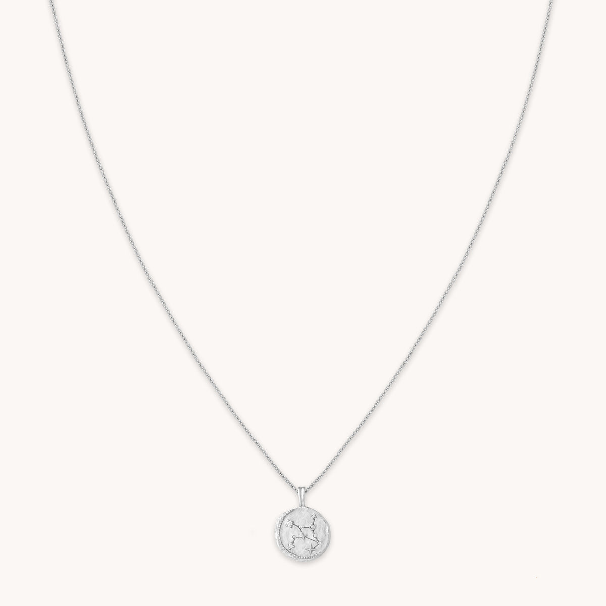 Virgo Zodiac Pendant Necklace in Silver