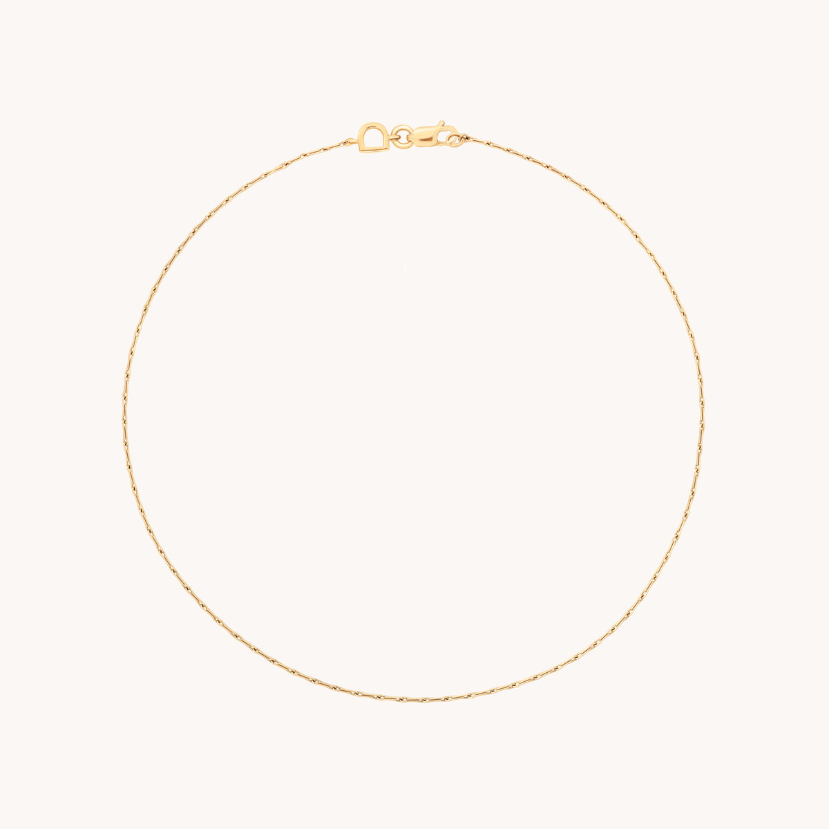Marylebone Story Chain Anklet in Solid Gold-Astrid & Miyu