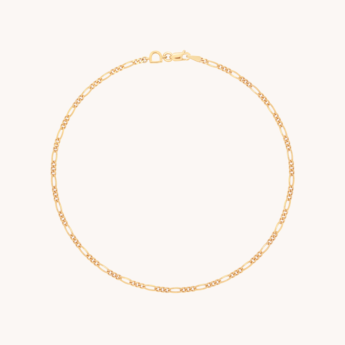Soho Story Chain Anklet in Solid Gold-Astrid & Miyu