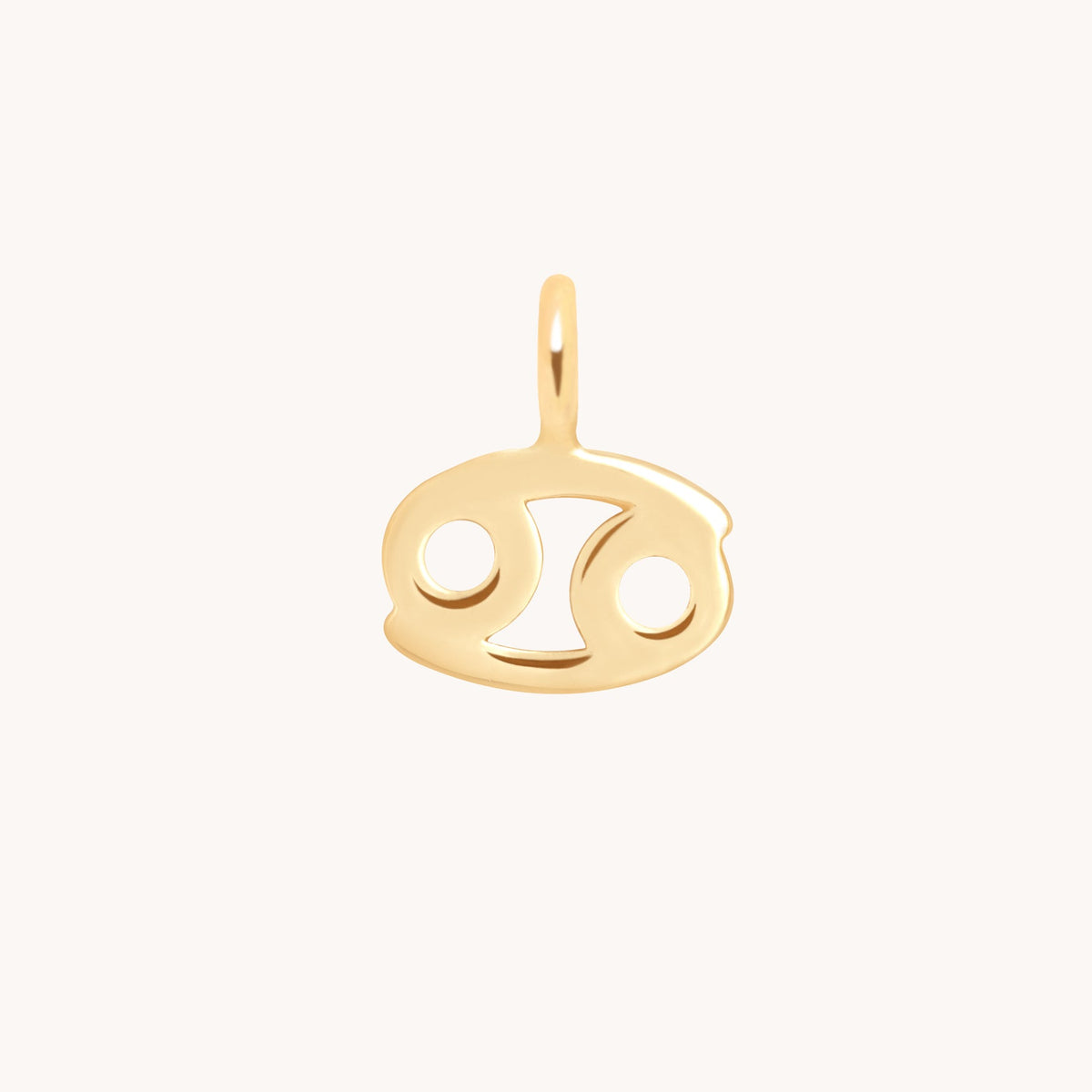 Cancer Jewellery - Cancer Zodiac Charm 9k Gold - Welding Charm - Astrid & Miyu