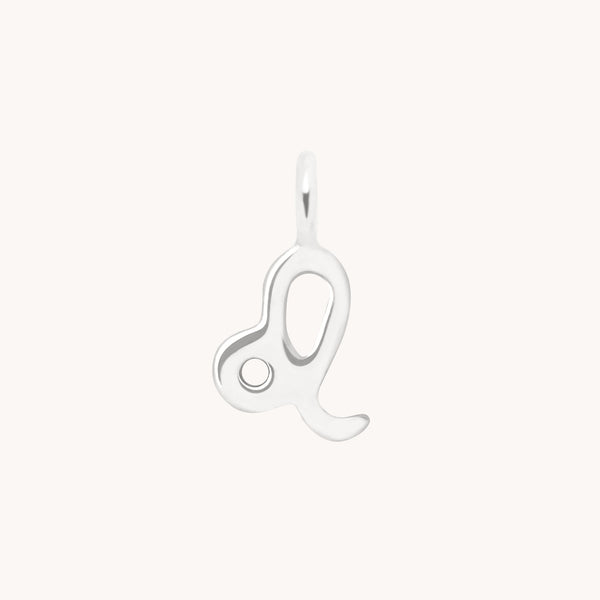 Leo Jewellery - Leo Zodiac Charm 9k White Gold - Welding Charm - Astrid & Miyu