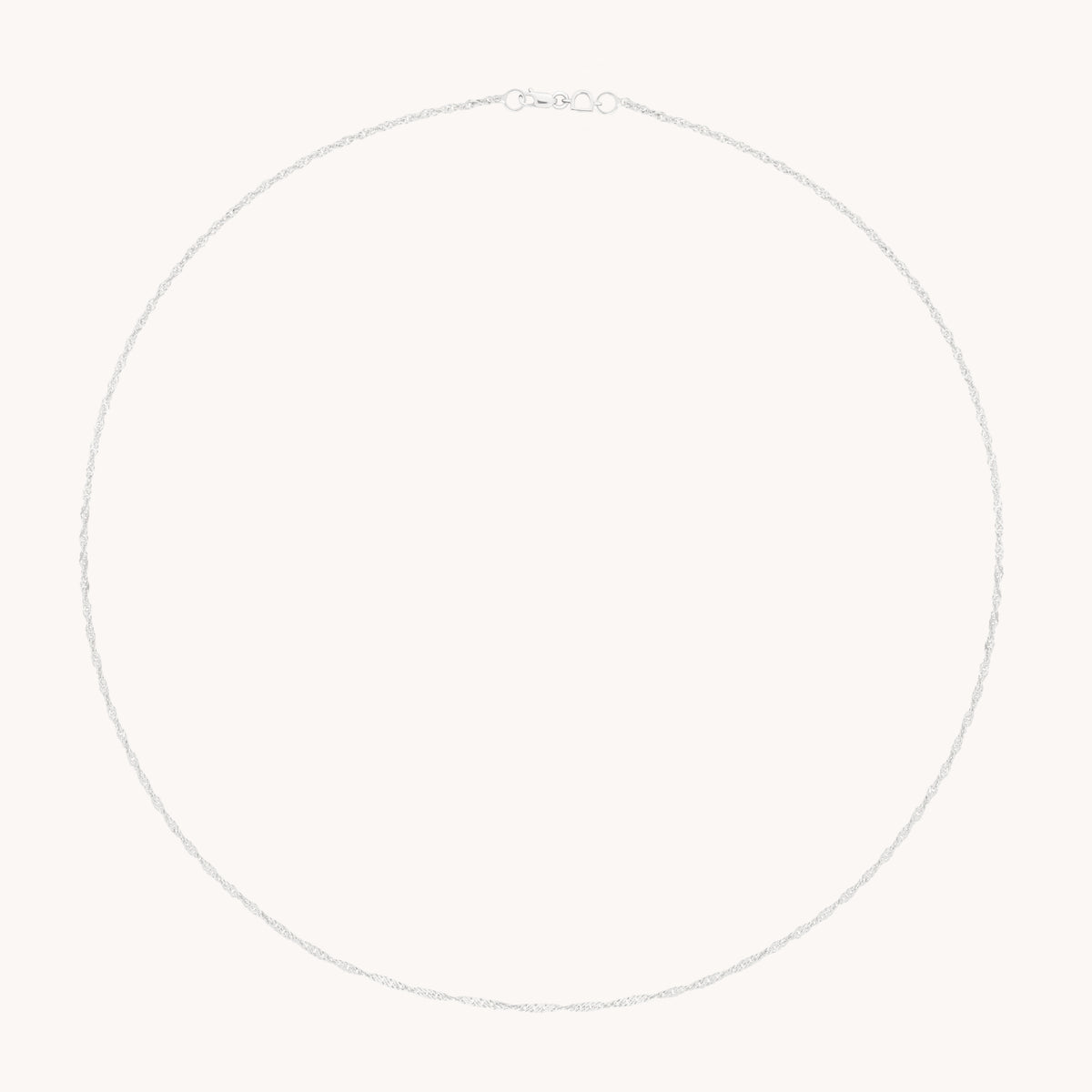 Bold Astrid Story Chain Necklace in Solid White Gold-Astrid & Miyu