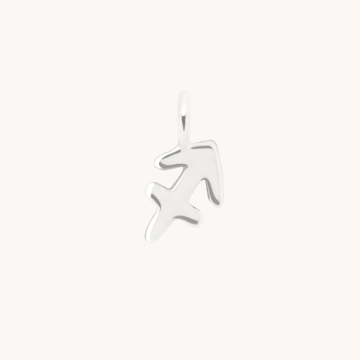 Sagittarius Zodiac Charm 9k White Gold - Welding Charm - Astrid & Miyu
