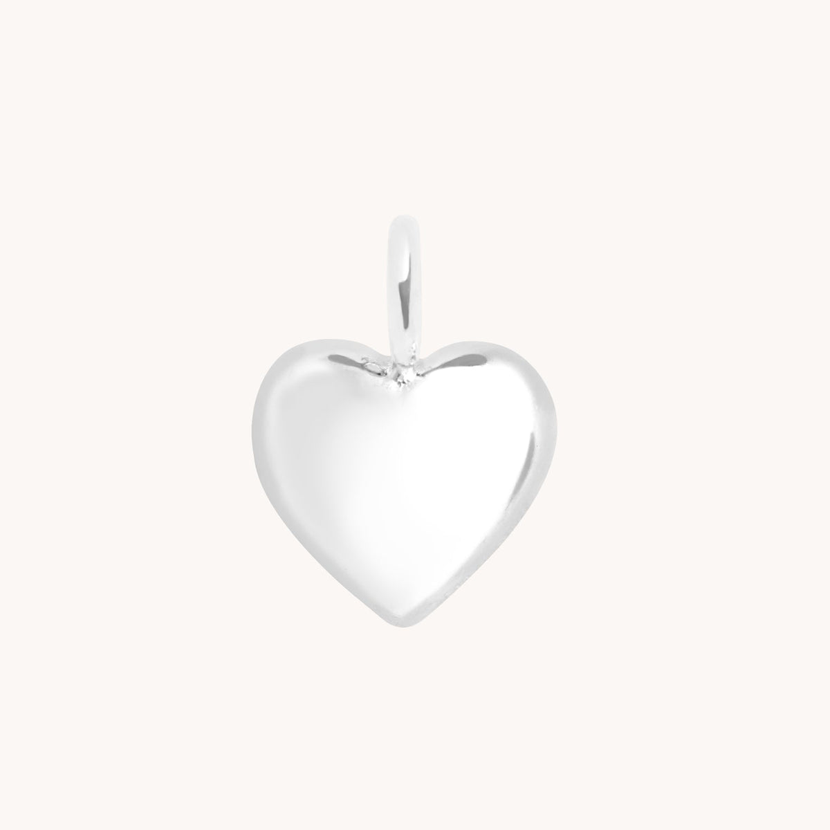Motif Charms - Heart Charm 9k White Gold - Welding Charm - Astrid & Miyu