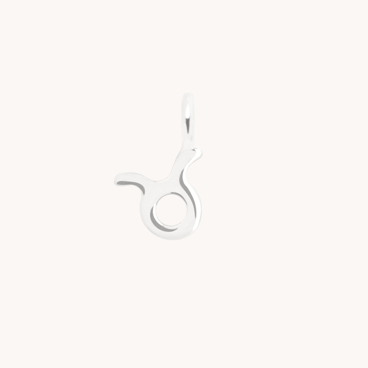Taurus Zodiac Charm 9k White Gold - Welding Charm - Astrid & Miyu