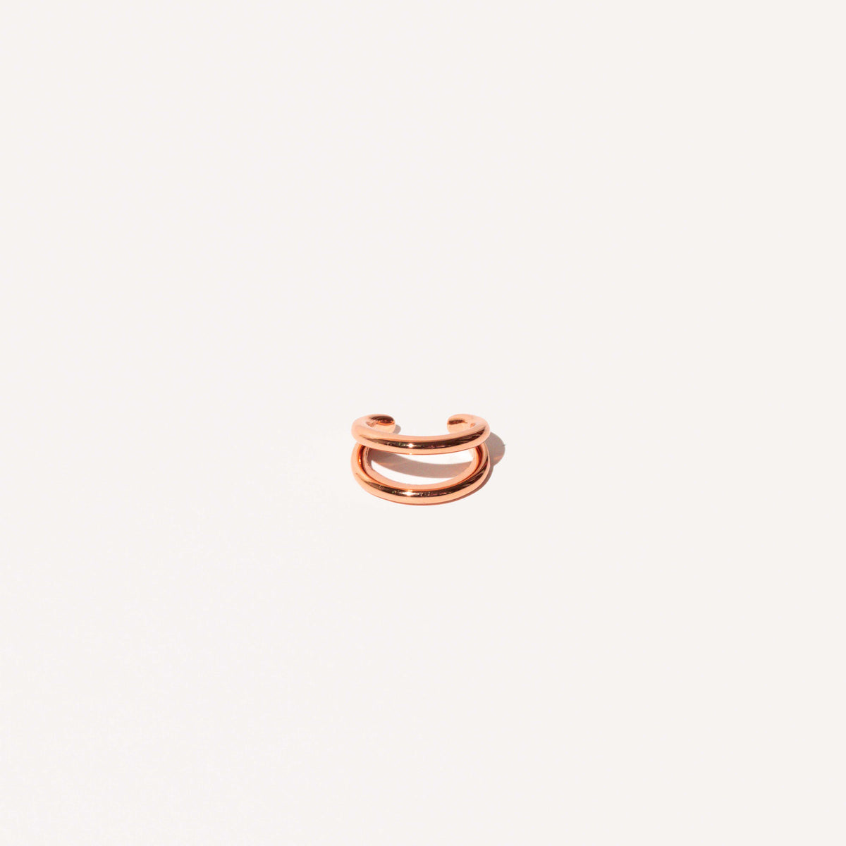 Illusion Essential Ear Cuff in Rose Gold flat lay