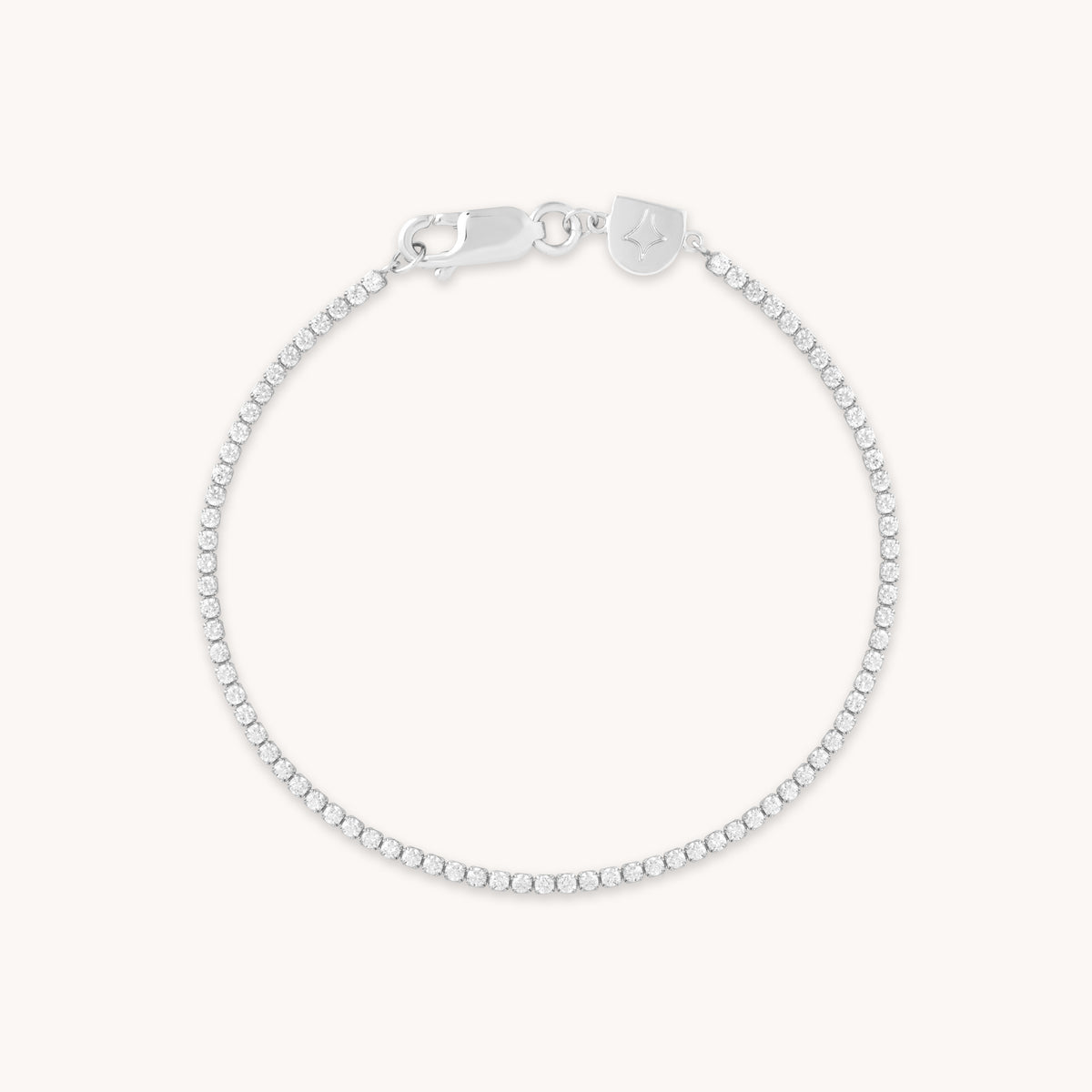 Bracelets - Tennis Chain Bracelet in Silver - Chain Bracelet - Astrid & Miyu