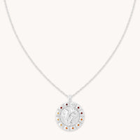 Aries Bold Zodiac Pendant Necklace in Silver