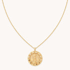 Libra Bold Zodiac Pendant Necklace in Gold