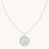Virgo Bold Zodiac Pendant Necklace in Silver