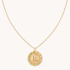 Virgo Bold Zodiac Pendant Necklace in Gold