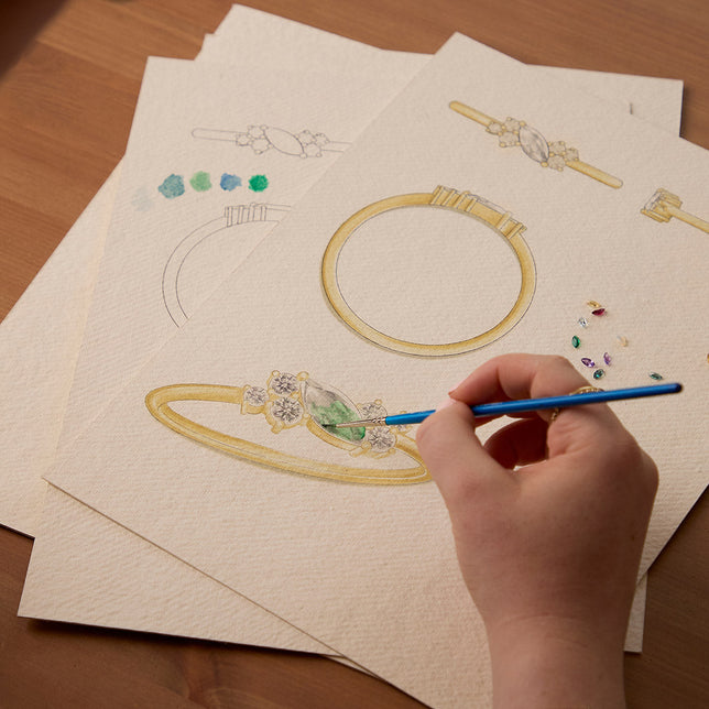 From Sketch to Stack: The Birthstone Milestone Ring-Astrid &amp; Miyu