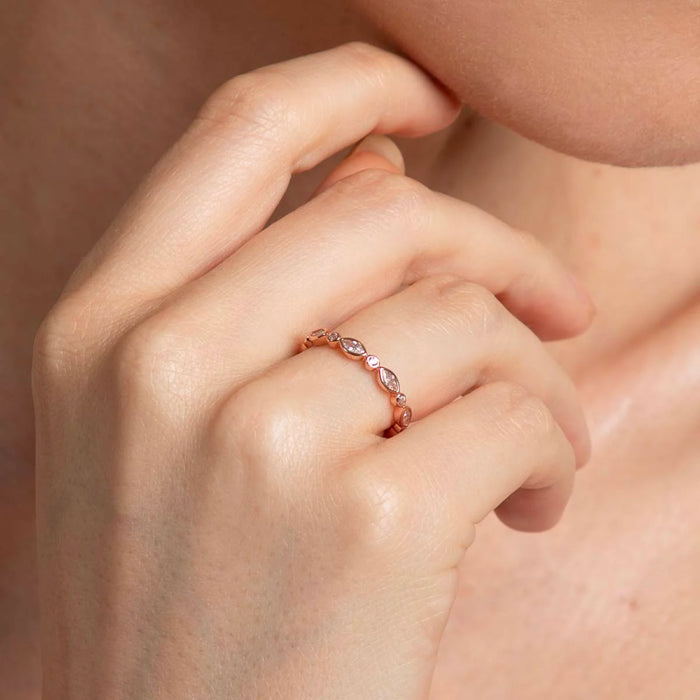 Rose Gold Rings-Astrid &amp; Miyu