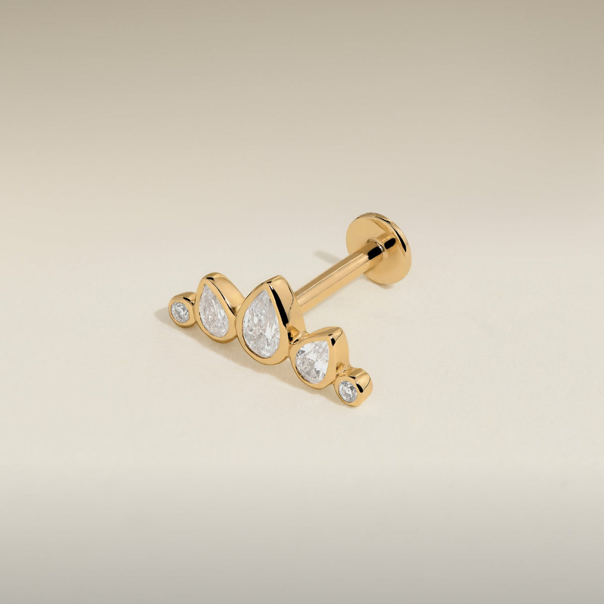 Conch piercing jewellery worn shot