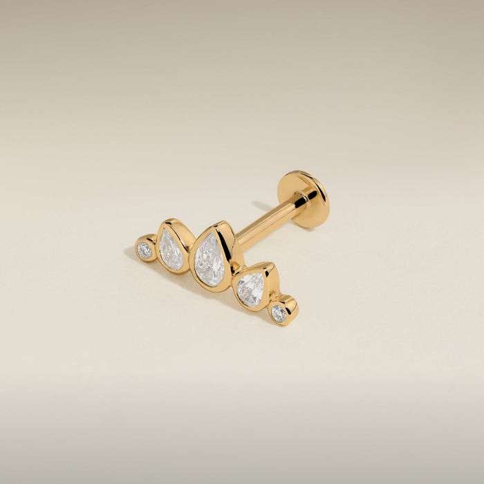 Conch piercing jewellery worn shot