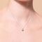 Gemstone Jewellery - June Moonstone Birthstone Necklace in Solid White Gold - Pendant Necklace - Astrid &amp; Miyu