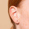 Birthstone Earrings - July Ruby Birthstone Earrings in Solid Gold - Stud Earrings - Astrid &amp; Miyu