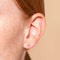 August Peridot - August Peridot Birthstone Earrings in Solid White Gold - Stud Earrings - Astrid &amp; Miyu