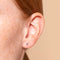 Birthstone Earrings - December Tanzanite Birthstone Earrings in Solid White Gold - Stud Earrings - Astrid &amp; Miyu