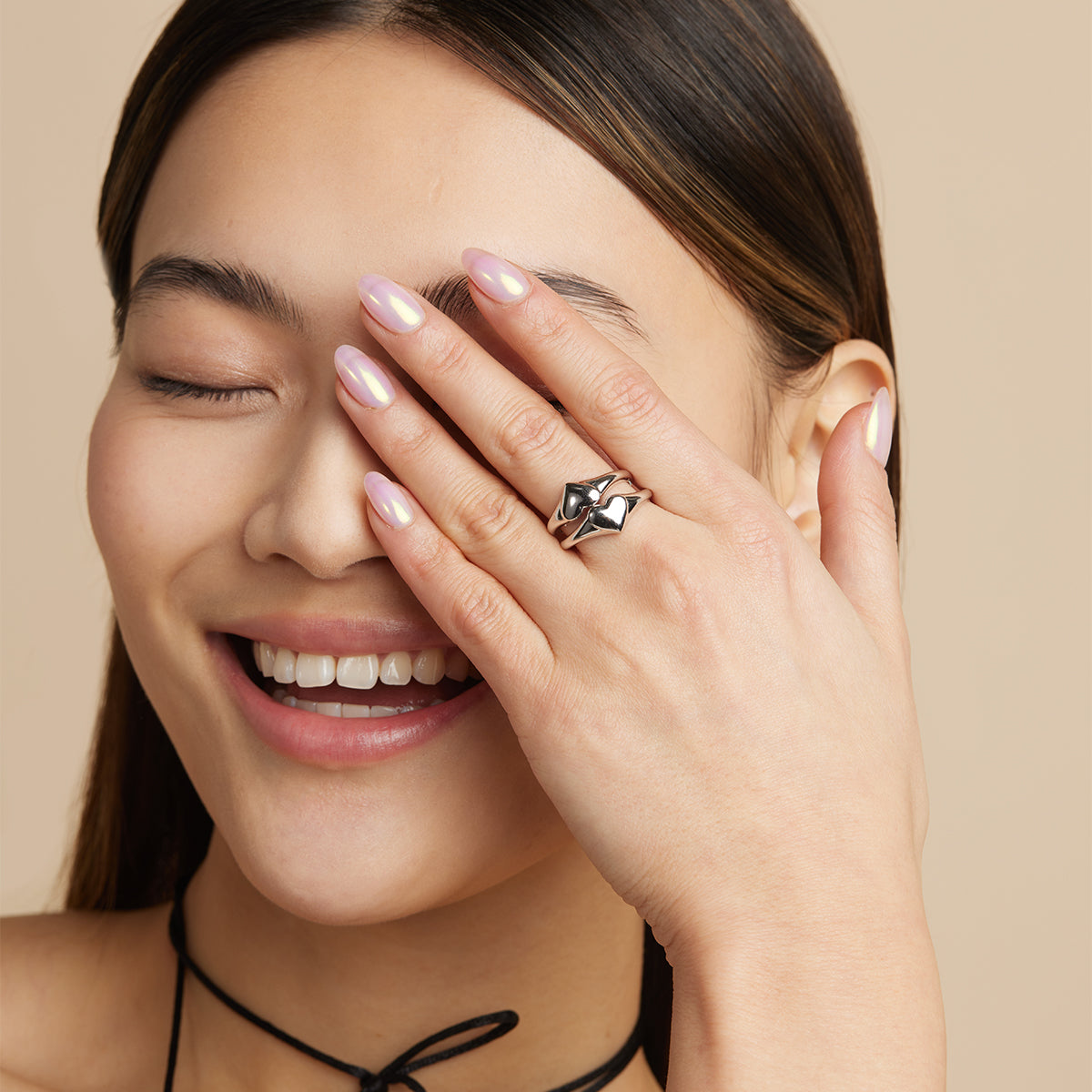 Graduation Gifts - Heart Signet Ring in Silver - Signet Ring - Astrid &amp; Miyu