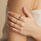18k Gold Plated Jewellery - Heart Signet Ring in Gold - Signet Ring - Astrid &amp; Miyu