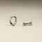 Crystal Crossover Hoops Ornament Bauble in Silver-Astrid &amp; Miyu