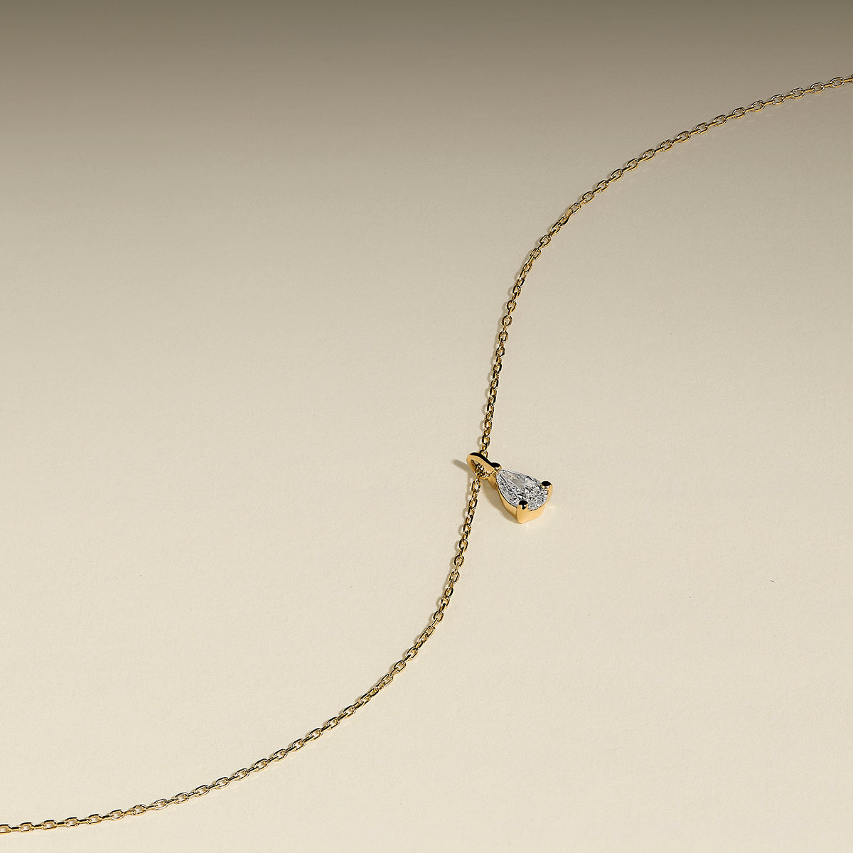 Diamond Pendant Necklace Ornament Bauble in Solid Gold-Astrid &amp; Miyu