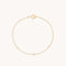 April White Topaz - Topaz Charm Bracelet in Solid Gold - Bracelet - Astrid &amp; Miyu
