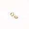 Bold Medium Hoops in Gold flat lay