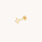 Cosmic Star Piercing Stud in Solid Gold-Astrid &amp; Miyu