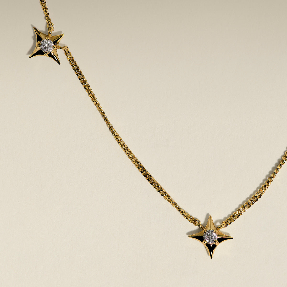 Cosmic Star Charm Necklace in Gold-Astrid &amp; Miyu