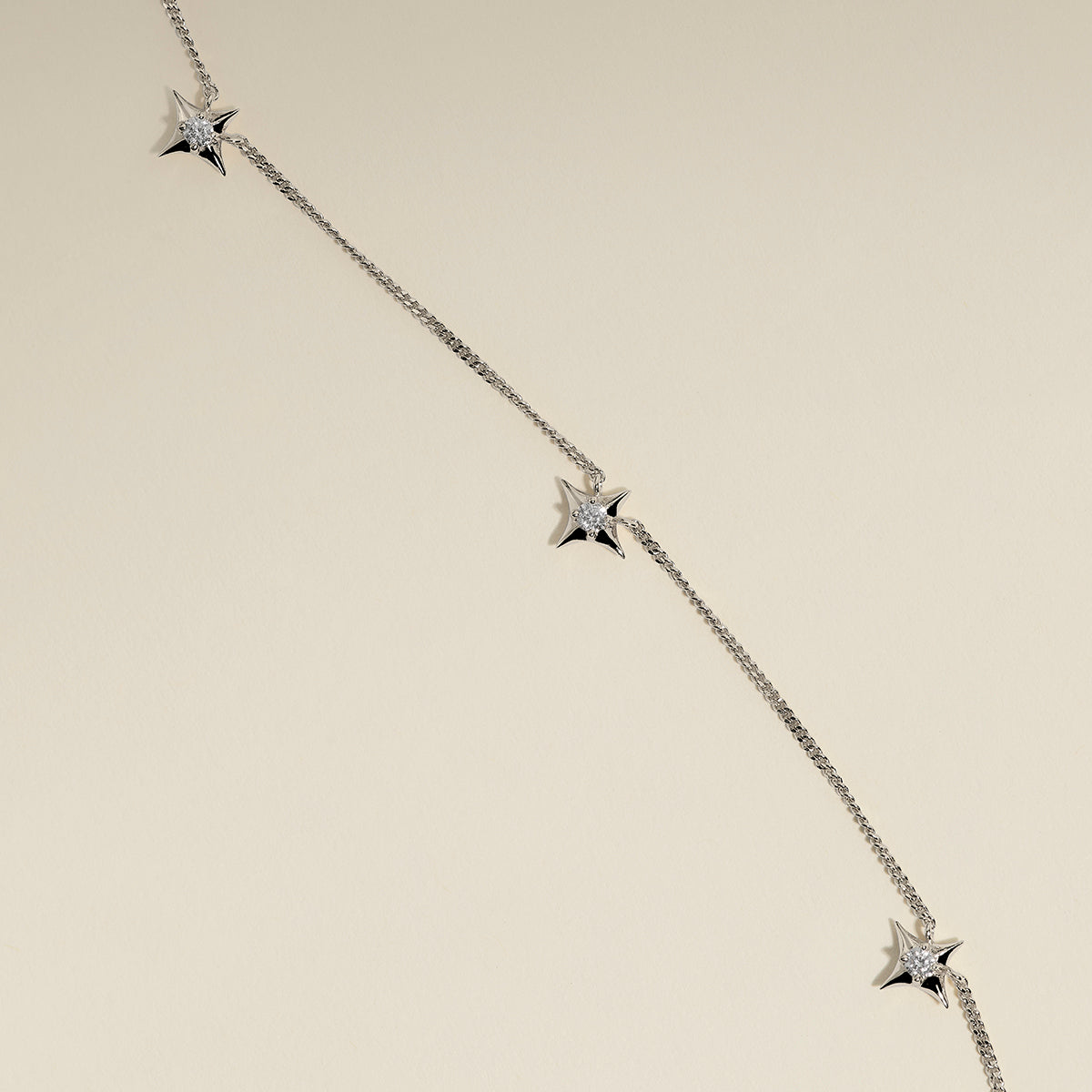 Cosmic Star Charm Necklace in Silver-Astrid &amp; Miyu