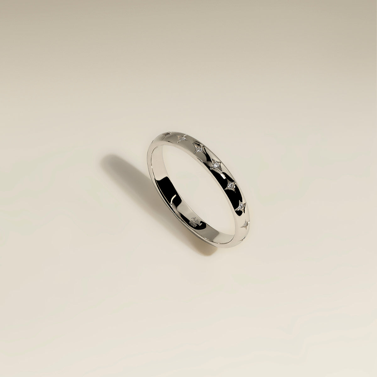 Cosmic Star Band Ring in Silver-Astrid &amp; Miyu