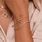 18k Gold Plated Jewellery - Orbit Crystal Bracelet in Gold - Chain Bracelet - Astrid &amp; Miyu