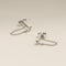 Cosmic Star Chain Stud Earrings in Silver-Astrid &amp; Miyu
