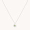 August Peridot - August Peridot Birthstone Necklace in Solid White Gold - Pendant Necklace - Astrid &amp; Miyu