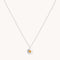 Gemstone Jewellery - November Citrine Birthstone Necklace in Solid White Gold - Pendant Necklace - Astrid &amp; Miyu