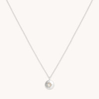 Birthstone Jewellery - October Opal Birthstone Necklace in Solid White Gold - Pendant Necklace - Astrid &amp; Miyu