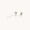 August Peridot - August Peridot Birthstone Earrings in Solid White Gold - Stud Earrings - Astrid &amp; Miyu