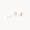 Birthstone Earrings - October Opal Birthstone Earrings in Solid White Gold - Stud Earrings - Astrid &amp; Miyu
