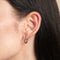 18k Rose Gold Plated Jewellery - Essential Crystal Small Hoops in Rose Gold - Hoop Earrings - Astrid &amp; Miyu