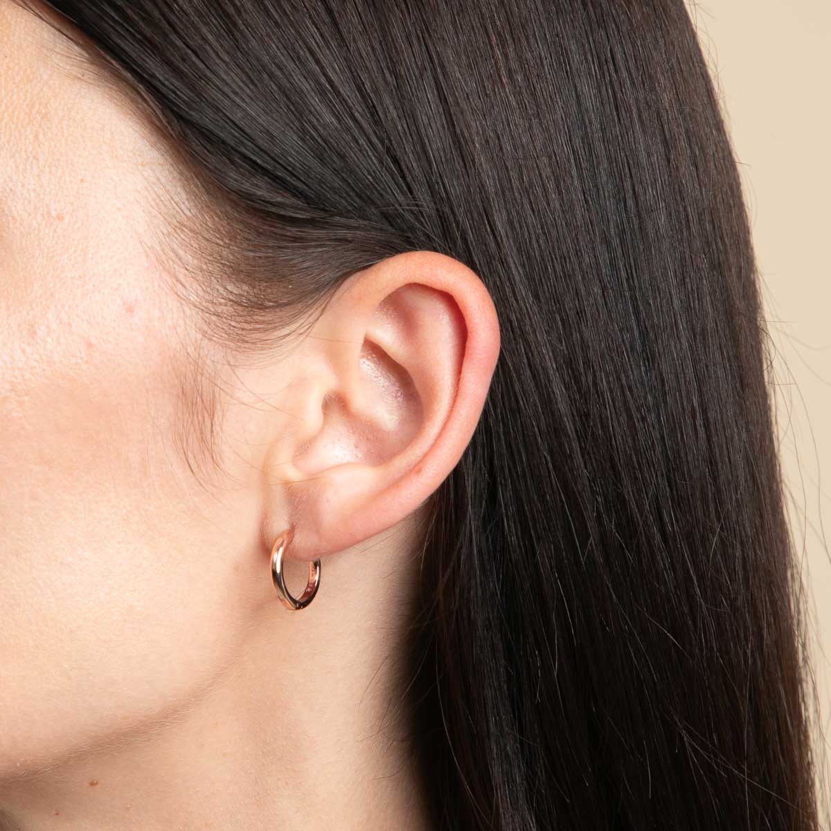 18k Rose Gold Plated Jewellery - Essential Small Hoops in Rose Gold - Hoop Earrings - Astrid &amp; Miyu