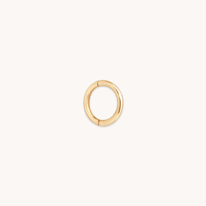 Earrings - Seamless Hoop 1mm in Solid Gold - Piercing Hoop - Astrid &amp; Miyu