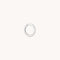 Earrings - Seamless Hoop 1.2mm in Solid White Gold - - Astrid &amp; Miyu