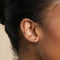 Earrings - Seamless Hoop 1.2mm in Solid White Gold - - Astrid &amp; Miyu